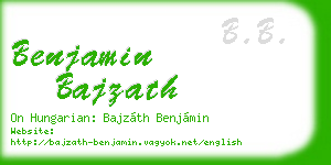 benjamin bajzath business card